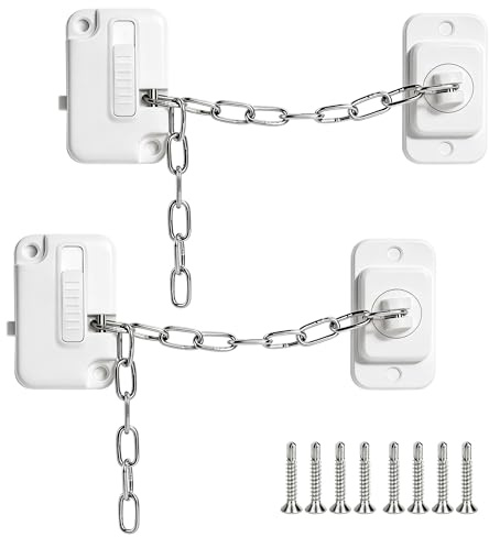 2 Pezzi Lucchetto Frigorifero per Bambini, Autoadesiva e Regolabile, Blocco Porta e Blocco Finestra Casa Limitatore di Apertura Finestra per Finestre Armadi Porte Guardaroba