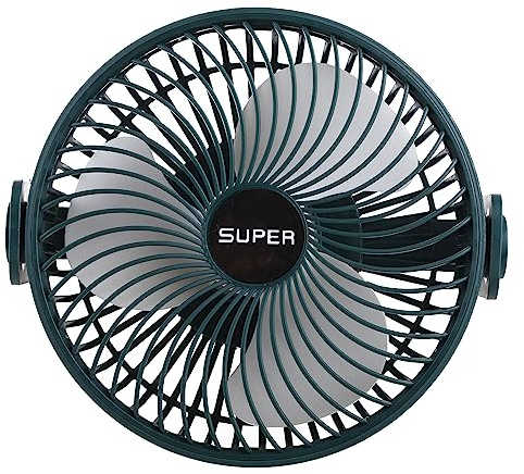 Zuoeay Petit ventilateur de plafond de 18,5 cm à 3 vitesses à suspendre rechargeable par USB 1200 mAh pour tonnelle, cadeau pour les membres de la famille