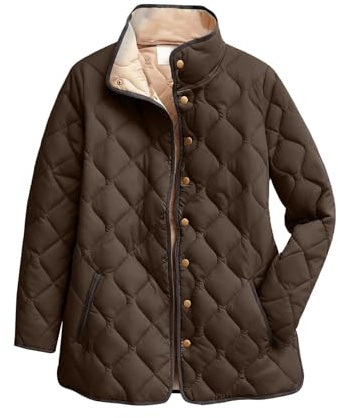 Veste Polaire Femme Manteau Femme Hiver Chic Long Carreaux Jacket Chaud Blousons Hiver Oversize Manteaux Chauffant Laine Peluche Vêtements 2#café XL
