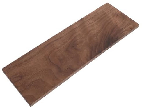 Angoily Walnut Wood Craft Boards Thick Unfinished Plywood Sheets for Engraving Burning Cutting DIY Projects Natural Solid Wood Panels for Fretwork and Home Decor