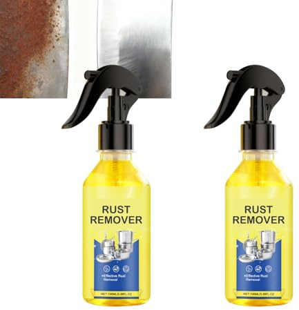 Dissolvant de rouille pour métal, nettoyant en acier inoxydable et pâte à polir, pour acier inoxydable, gril, nettoyant antirouille polyvalent pour tous les métaux, appareils de cuisine, voitures (2)