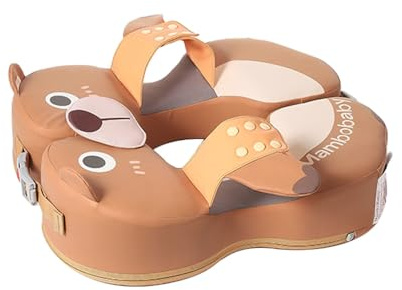 Aumotop Mambobaby Galleggiante da Nuoto per Bambini Salvagente Non Gonfiabile Impermeabile per Piscina Bambini da 3 a 72 Mesi Orso Bruno/Rana Verde (Marrone)