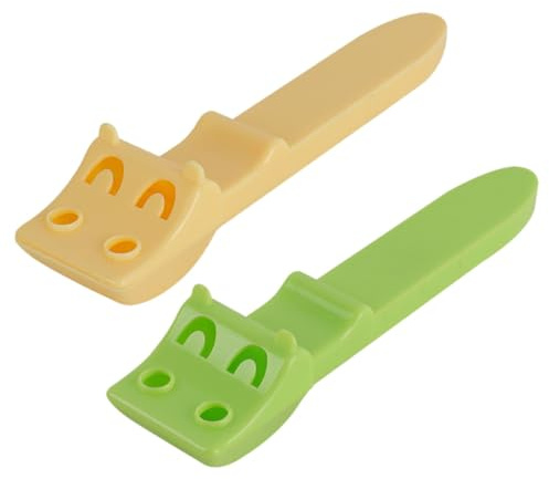 Toyvian Medidoras de Sal y Azúcar 2 G Juego 2 Piezas Seguro Verde y Amarillo Utensilios Cocina Casera