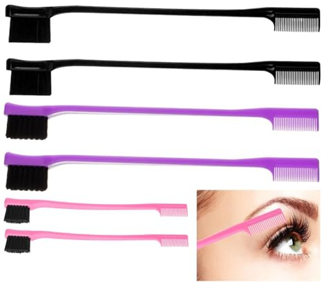 Spazzola Edge Capelli 6 Pezzi Doppio Lato Pettinatura | Pettine Rifinitura Attaccatura Per Donne Signore Madri Mogli Parrucchieri Barbieri Spose Attori Modelli Casa Salone Studio