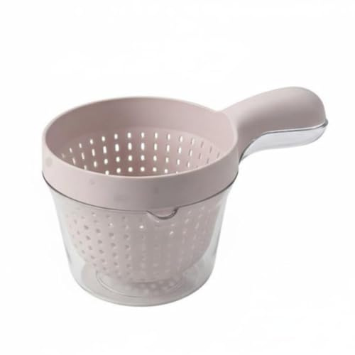 DimyFew Cesta Industrial Colador Dos Niveles Escurridor Alimentos Bol Colador Cocina Utensilio Drenaje con Extraíble Recomendado para Lavado de Frutas Verduras Conservación Servicio, Rosa