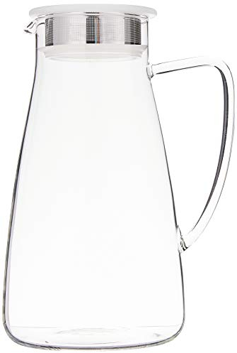 FORLIFE 838-A-ICE Flask Glass Tea Jug Pitcher, 64 oz, Ice
