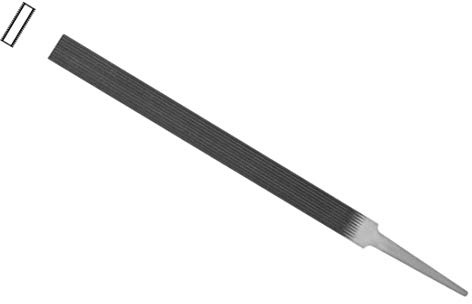 Grobet USA Swiss Pattern Precision 6” Checkering-Pillar File, Cut 00