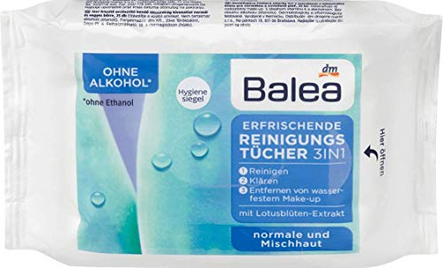 Balea Erfrischende Reinigungstücher 3in1, 1 x 25 St