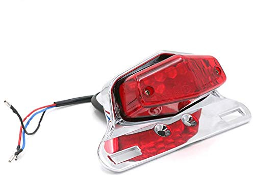 Motorrad Rücklicht Led Rücklicht Motorrad Motorrad Lucas Rücklichter Led Vintage Bremse Bremslicht E-Mark Rücklicht-Silber