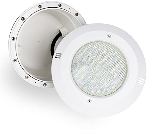 KWODE PAR56 Niche Encastrable, LED Piscine Cadre de Montage, waterproof pour Case Piscines Béton, Joint, O-ring, Accessoires d'éclairage de piscine avec câble de 2m【Sans lampe PAR56 】