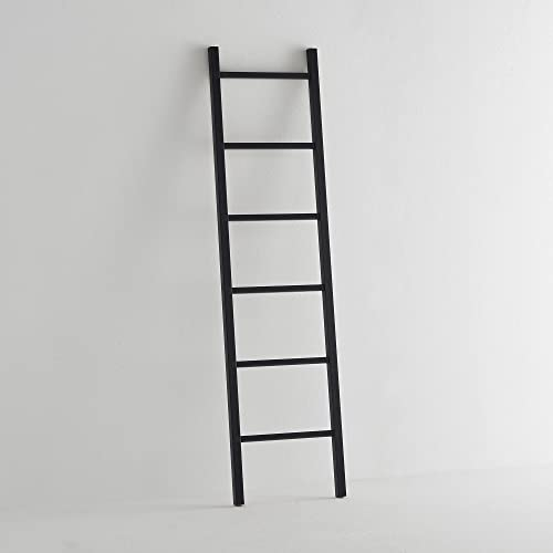 ARHome Scala decorativa, 160 x 40, Blu Notte, Scaletta appendiabiti, Porta asciugamani, Made in Italy