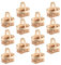 12 Stücke Mini Rattan Korb Miniatur Geschenkbox Geflochtener Blumenkorb Weidenkorb mit Henkel Obstkorb Bügelkorb Hochzeit Streukorb Süßigkeiten Geschenkkorb Blumenkinder Körbchen Tischdeko