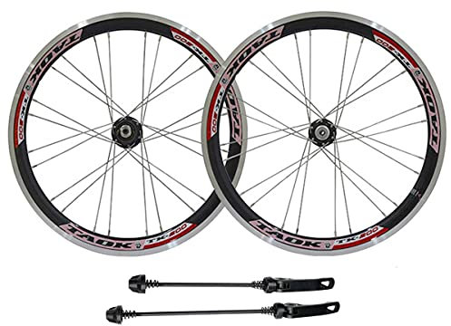 BMX Laufradsatz 20 Zoll Faltbare Fahrradfelge 406 C/V Bremse Schnellspanner Rad 24 Löcher Nabe Offene Datei 74/130mm Für 7/8/9/10 Speed Kassette 1