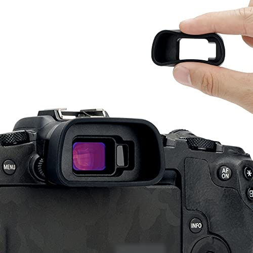 KIWIFOTOS Gummiverlängerung für den Sucher der Canon EOS R8 RP | Erweitertes Silikon-Design, strapazierfähiges ABS, schirmt Streulicht
