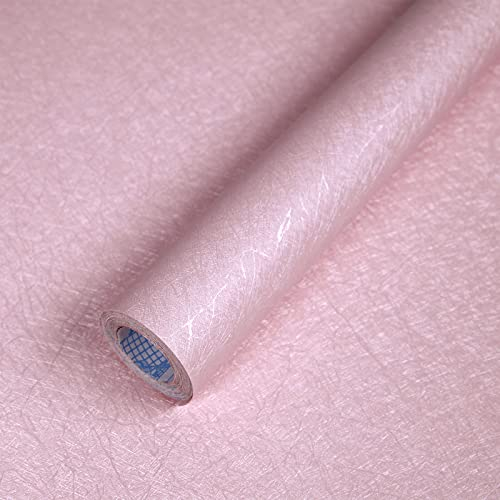 Abyssaly Carta Adesiva per Mobili Rosa, Pellicola Autoadesivo per Mobili Seta, Vinile Carta da Parati Impermeabile PVC Plastica Decorare Cucina Armadio Porta Bagno Camera Scrivania 30X300cm