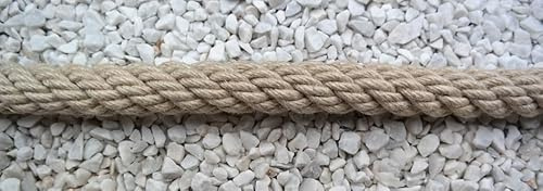 Gepotex Handrail Rope Barrier Rope Handrail Rope Jute (Natural Fibre) Diameter 28-30 mm Colour Natural
