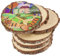 MAHIONG 6 PCS 20-23cm Unfinished Wood Slices, Round Rustic Wood Tree Slices with Bark, 2cm Thick Wooden Circles for Table Centerpieces, Christmas Ornaments Wedding Decorations