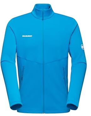 Mammut Couche intermédiaire pour homme de la série Aconcagua Light M - Veste polaire bleue - Veste d'extérieur en Polartec Power Grid, bleu glacier, M