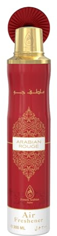 Arabian Rouge Air Freshener by French Arabian Perfume 300ml | Authentic Arabic Fragrance with Nashi Pear Kumquat Caramel & Ambergris Long-Lasting Ozone-Friendly CFC Free | Made in UAE
