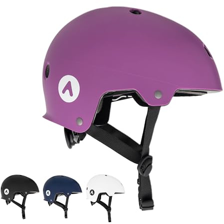 ATTABO Genes: Sicherer & Leichter Skater-Kopfschutz – Fahrrad & MTB Schutz L für Herren & Damen mit ABS & EPS