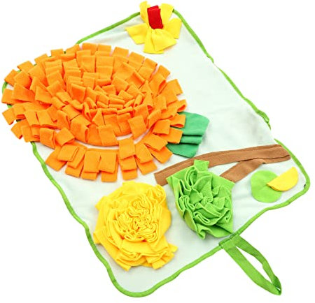 CORHAD Bunny Snuffle Mat Für Hamster Interaktive Futterversteck-spielmatte Zur des Schnüffelinstinkts Langlebig Und Sicher Für Indoor-Haustiere Für Langsames Fressen Und Geistige