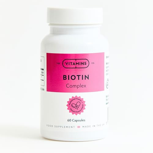 Biotin Complex - Hair Skin & Nails Vitamins - Supports Energy, Immunity & Metabolism - Hair Skin Nails Supplement for Men & Women - 60 Capsules