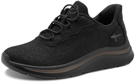 TAMARIS Comfort dam låg cool innersula veg sneakers, svart, 41 EU, svart, 41 EU