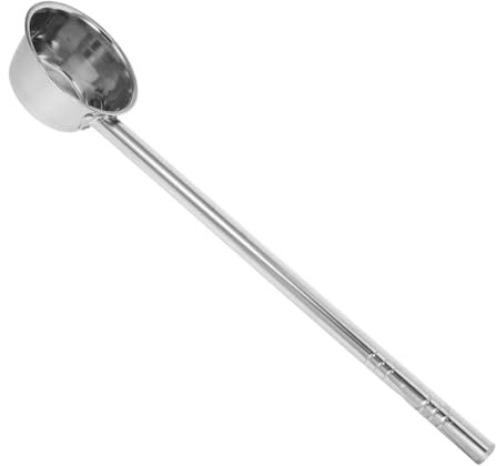 SHOWERORO Grosse Louche à Eau Acier Inoxydable à Long Manche 55x12 Cm Pour Hydrater Fleurs Légumes Jardin Usage Extérieur Pièce Unique