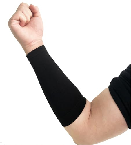 ZCaiJinBao Manchon de tatouage pour avant-bras – Manchons de compression pour bras | Correcteur de tatouage et soutien sportif, design respirant et réglable, Noir , M