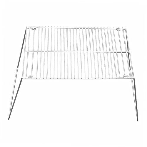 Garneck Mini Stainless Steel Grill Foldable Bbq Rack for Outdoor Camping Portable Barbecue Tools Skewers