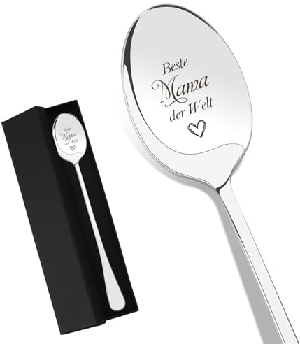 Weihnachtsgeschenke für Mama, Mama Mutter Löffel Kaffeelöffel Muttertagsgeschenk Danke Geburtstag Weihnachten Valentinstag Geschenkideen Jahrestag Ostergeschenk Geschenke