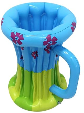 MagiDeal Aufblasbare kühler aufblasbare Bier Becher Kühler Sommeraktivitäten Dekorative Getränkekühler schwimmender Getränkkühler für Veranstaltungen, Blau
