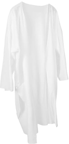 VICASKY Peignoir Long en Coton Épais Blanc pour Homme et Femme Col Protecteur, Respirant, Sauna et Voyage, Peignoir de Spa Confortable et Solide