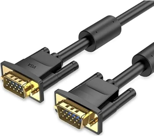 Watio Wave Cable svga - cable vga macho a macho de 3 m, color negro, ideal para conexiones de video de alta calidad entre dispositivos eléctricos. *