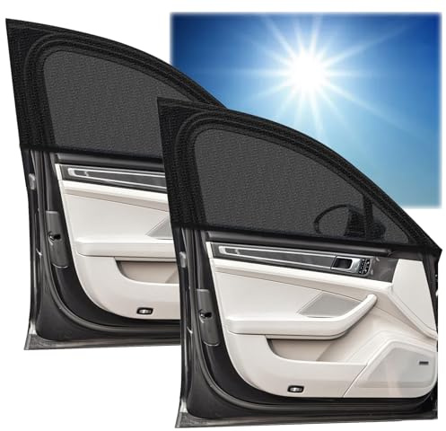 2Pcs Car Window Shades for Baby, Sun Shade, Sunshade for Window, Black Car Shades for Window Baby, Sun Visor for Cars, 51.18in x 23.62in, Lightweight 100g