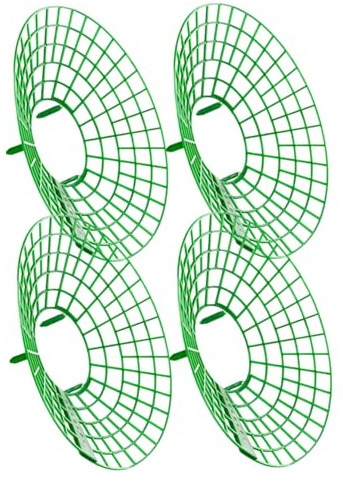 FONDOTIN 4 Piezas Soporte para Fresas Estructura Ventilada y Resistente Marco de Compacto para Jardín y Macetas Soporte Estable para Plantas y Frutas