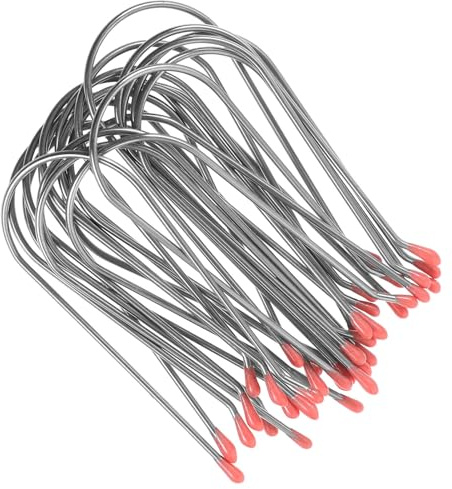 DINHEAROM 20 Stück U-förmige Metall Lockenwicklerclips für Elektrische Lockenwickler Rutschfest und Formstabil für Professionelles Friseurstyling
