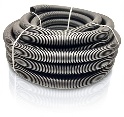 METEOFLEX PROTECT Leerrohr 750N M13 / M16 / M20 / M25 / M32 / M40 / M50 aus HDPE - Wellrohr für Erdreich, Erdverlegung, Außenbereich, Beton - hohe Druck- & Schlagfestigkeit (M25-25m)