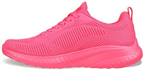 Skechers Bobs Squad Chaos - Sneaker da Donna, Rosa Fluo, 39 EU