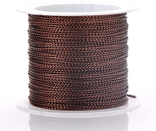 20 M/Rolle, 1,0 Mm, 12 Farben, Perlenschnur, Makramee-Nylonschnur, Geflochtenes Seil Zum Herstellen Von Garn