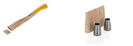 Ochsenkopf Ersatzstiel für Forstbeil, Stiel aus Eschenholz, 360 mm, 160 g, Kuhfuß, Forstwerkzeug, OX E-78 E-0360 & Befestigungssatz, Verkeilung für Handsappies + Beile, 3-TLG, Silber, 6.0x7.0x1.5 cm