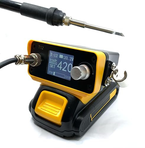 DAZZLEEX Station de soudage numérique sans fil avec affichage numérique HD pour batterie Li-Ion 20 V Max