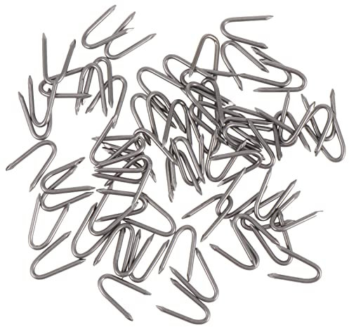 Hemobllo 70pezzi Chiodi u Ferro per Giardino Chiodi per Fissaggio di Recinzioni Teli Pacciamatura e Tubazioni Irrigazione Facili da Installare e Resistenti per Progetti Outdoor