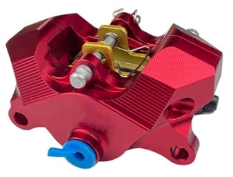 SSIMOO Universale RPM Moto 84mm Pinza Freno Posteriore CNC Compatibile con Aprilia YZF-R1 06-14 GSXR1000 07-14 ZX-10R 08-10 (Color : Red)