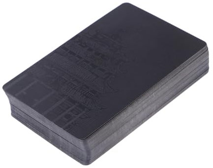Hohopeti Solid Playing Cards Für Kreative Pokerabende Für Zuhause Bars Und Minimalistisches Design