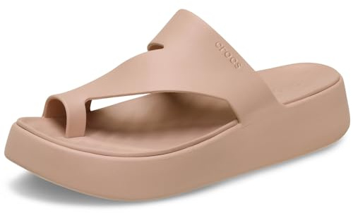 Crocs Getaway Platform Toe Loop, Sandali Donna, Pink Caramel, 41/42 EU