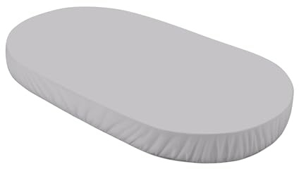 Grand Drap-Housse, pour Waldin OWAL Lit Bébé 7en1 - Linge de lit pour lit d'enfant- Coton Facile d'entretien, Super Doux et résistant, Gris