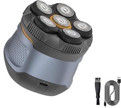 Afeitadora Cabeza Hombre, Maquina Afeitar Hombre para Calvo,Afeitadora para Calva en Seco y Húmedo, IPX6 Impermeable, USB-C