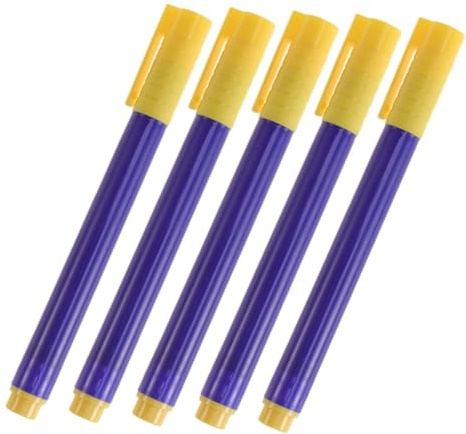 DOITOOL 5 piezas Rotuladores para Detección de Billetes Falsos Bolígrafos con Tinta de Agua Resistentes Marcador Portátil para Verificación Segura y Fiable de Dinero