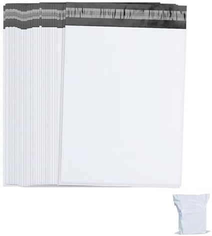 Filma fraktpåsar, 100 stycken fraktpåsar, 20 x 30 cm fraktpåse, med självhäftande stängning, ogenomskinlig, vattentät, för kläder frakt textilier varor leverans